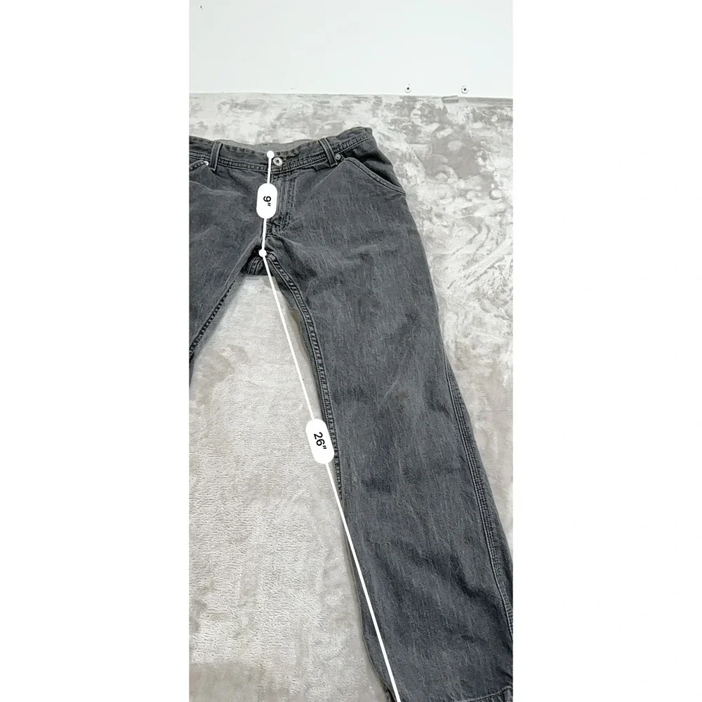 Levis 514 Jeans Mens 34x30 Gray Regular Fit Straight Utility Pockets Gorpcore